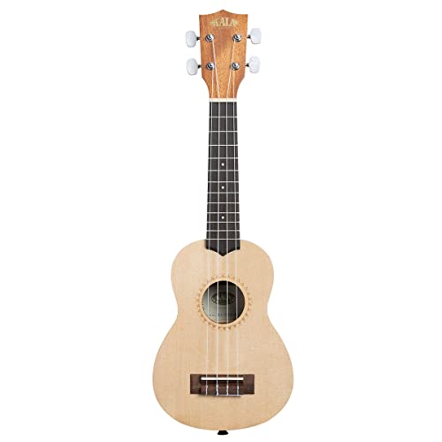 Kala KA-15S-S Ukulélé soprano en acajou satiné avec housse (UB-S) - Les Beatles, Paul McCartney, John Lennon, RIngo Starr, George Harrison Kala KA-15S-S Ukulélé soprano en acajou satiné avec housse (UB-S)