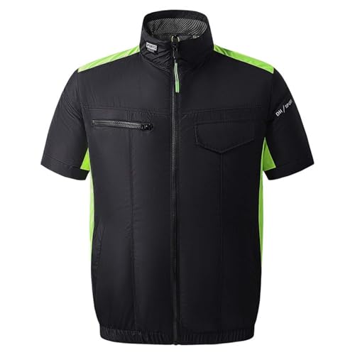Celanisai Ropa de enfriamiento con ventilador, camiseta de verano para hombre, transpirable, chaleco de refrigeración, prevención de golpes de calor, aire acondicionado, chaqueta para adultos, ropa de