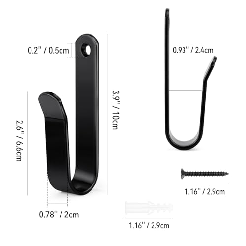 image for yuntop Snowboard Wall Mount Clips, Horizontal Snowboard Rack Display S