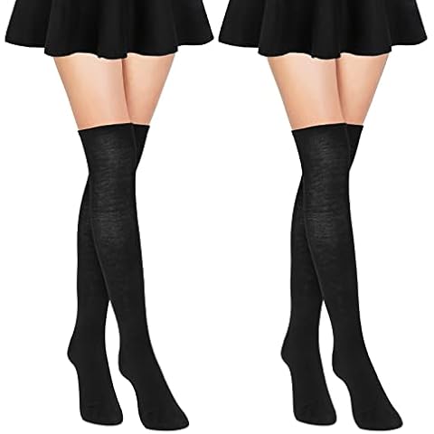 WLLHYF Thigh High Socks for Women Cover