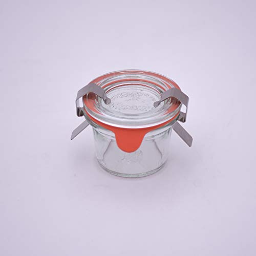 Flaschenbauer - kleines Sturzglas 35ml verwendbar als Mini Einmachglas, Marmeladenglas, Vorratsglas, Konservenglas 12 Stück Inklusive Etikett - Made in Germany – Bild 3