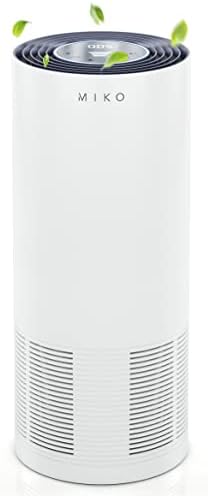 MIKO XL Air Purifier for Home Large Room Covers Up To 2100 Sqft, H13 True HEPA | PM 2.5 Indicator, Auto Mode, 4 Fan Speeds, & Sleep Mode - Removes 99.97% of Particles, Smoke, Pollen, Dust, Hair, For Home