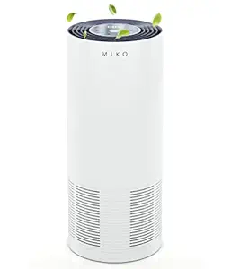 Miko Home Air Purifier H13 True HEPA Medical Grade Removes 99.97% of Particles For Asthma, Viruses, Bacterial, and Allergies Covers 1600 Sqft with PM2.5 Air Quality Indicator, Sleep Mode, XL For Large Room