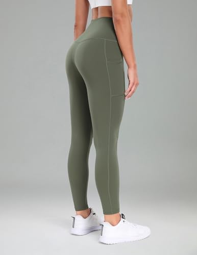 Image of Colorfulkoala Essential 7 /8 Leggings with Pockets | Yoga Pants for Women, Buttery Soft, Tummy Control, Workouts, Pilates, Casual, Gym, Athleisure, 25 inch Inseam