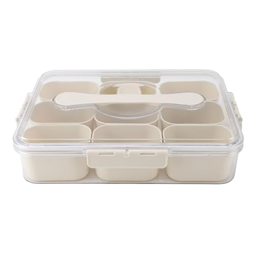 Caja Organizadora de Condimentos de Plástico, Caja Fresca Transparente con Sello, Caja de Condimentos Sellada para Ensaladas de Cocina, Contenedores