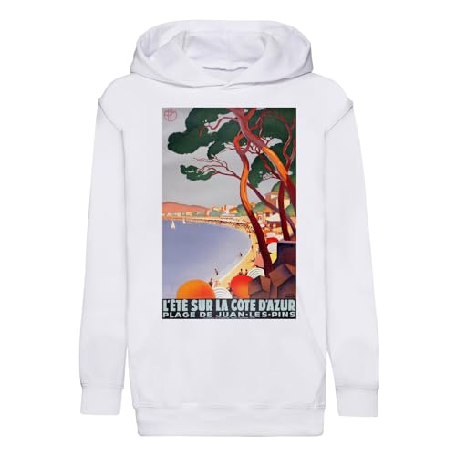 Hoodie enfant Côte d'Azur idéal pour les soirées d'été et vacances
