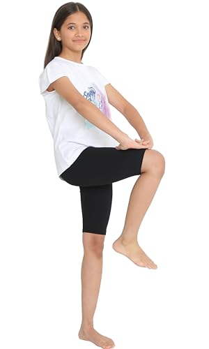 Image of TotzTouch Girls Cotton Stretchable Cycling Shorts | Girls Summer Shorts