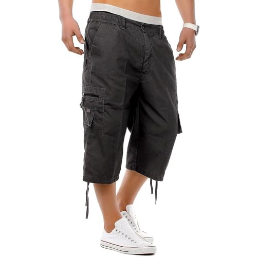 Short d'été léger de style cargo avec coupe classique droite - 2