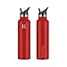 H2 Hydrology Narrow Mouth Water Bottle With 3 LIDS | Double Wall Vacuum Insulated Stainless Steel Water Bottle | Sports Water Bottle | Hot & Cold Leak Proof Sweat Free (24 oz, Red)