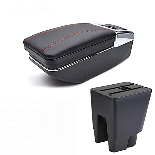 for Toyota Etios Liva. Car Armrest Leather Arm Rest Styling Storage Box Center Console Accessories Decoration Interior Auto Sturdy (Color : 4)