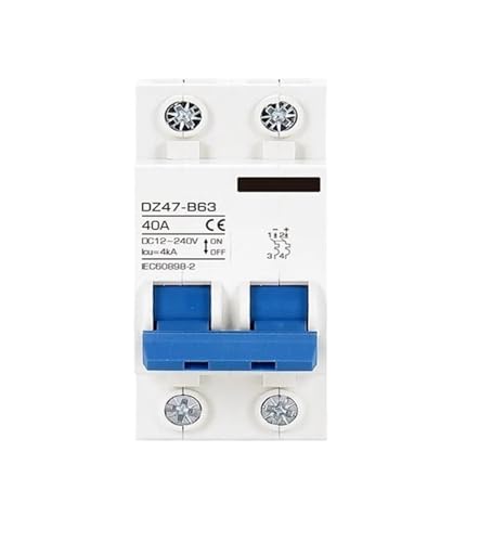 Disyuntor DC protector de batería para placas solares y caravanas en carril Din