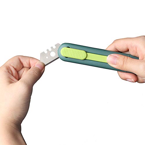 Image of Nova Safety Knife, Utility Knife, Compact Cut, Box Cutter, Ambidextrous Design, Replaceable and Durable Blade, Ideal for Heavy Duty Cut, Warehouse, Home, for Cutting Boxes, Cartons, Parcels. (3 Pack)