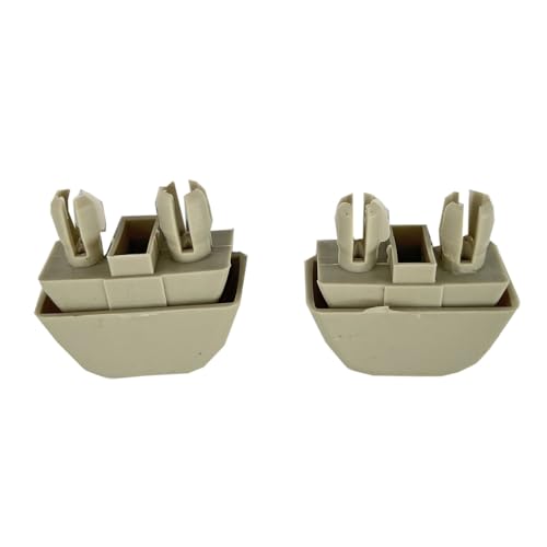 WEITARI 2Pcs Sun Visor Hook Clip Bracket Hanger Interior Visor Clip Compatible with A6 C6 Passat B7 Polo 4F0857561 (Gray)
