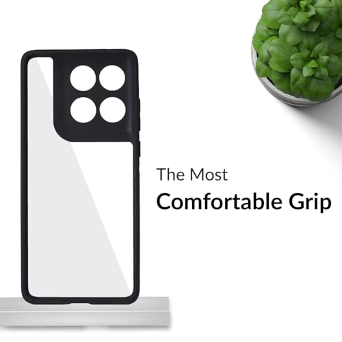 Image of SPRIG Compatible with Moto Edge 60 Stylus EdgeTone Back Cover Drop Tested Shock Proof Mobile Case for Men, Women, Boys and Girls with Camera Protection (Black Transparent)