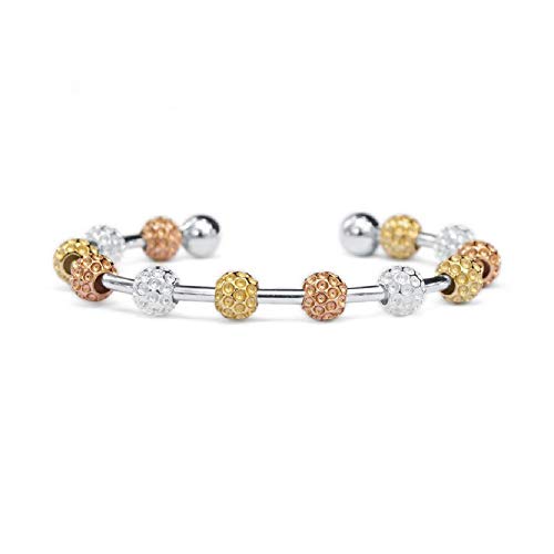Golf Goddess Stroke/Score Counter Bracelet - Tricolor Golf Ball Bead