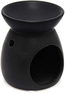 Carousel Home Ceramic Tealight Candle Holder Essential Oil Burner ~ Black