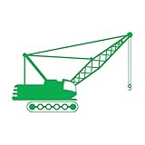 Wandtattoo „Kranbau“ für Schlafzimmer, Vinyl, Wandaufkleber, Jugendzimmer, Heimdekoration, Zubehör für Wohnzimmer, modernes Dekor, groß – 57 x 84 cm