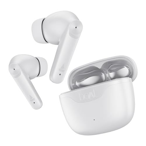 Image of Boat Airdopes 207 TWS in Ear Earbuds with 50 Hrs Playtime, Quad Mics with Enx Tech, ASAP Charging, Iwp Tech, Beast Mode with 50 Ms Low Latency, Bluetooth V5.3, USB Type-C Port & Ipx5(Ivory White)
