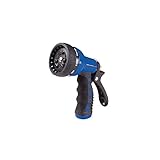 Dramm Touch N Flow 9 Pattern Adjustable Multi-Pattern Brass/Zinc Front Threaded Hose Nozzle
