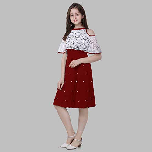 Image of Sheetal Associates Girls Midi Knee Length Half Sleeve Casual Dress