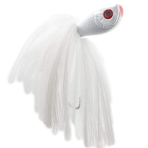 kmucutie Red Eyes White mojo jig Lead jigs Rock Fish Candy 6 oz Mojo Lures Loaded (6)