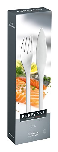 Fischbesteck Puresigns 4-teilig aus 18/10 Edelstahl für stilvolles Essen