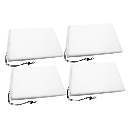 FONDOTIN 4Pcs Non Woven Plant Covers for Winter Thick Frost Protection Cover for Plants Drawstring Design Durable Easy to Use for Garden