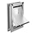 MAVRICFLEX Heavy Duty Dog Door for X-Large Dogs Up to 220LBS, Aluminum Frame Dog Door with Double Sliding Panel and 2 Soft Flaps, Easy to Install, Extra-Large, Matte Silver
