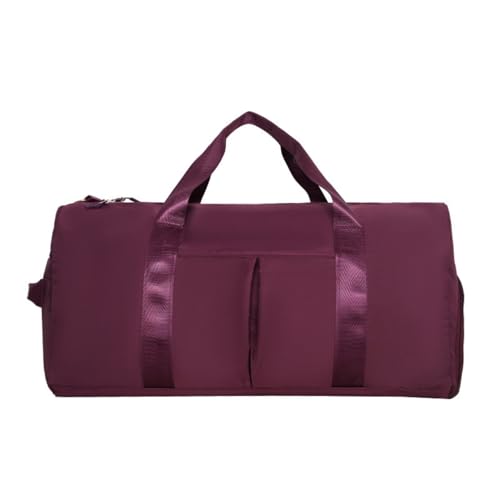 XZG Travel Duffel Bag,Sports Waterproof Tote Gym Bag For Women Men with Shoe Compartment & Wet Pocket, Airplane Travel Essentials for Flying, Weekender Bag Luggage Bag with Trolley Sleeve