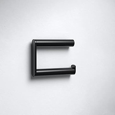 KEUCO Toilettenpapierhalter aus Metall, schwarz matt pulverbeschichtet Cover