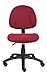 BOSS Office Products Perfect Posture Delux Fabric Task Chair Without Arms in Burgundy (B315-BY)
