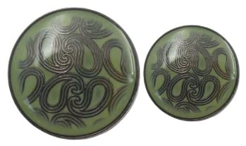Ani accessories EID Special Green Enamel Epoxy Resin Metal Button for Coat Blazer Suit, Sherwani and Indian Dresses Sports Coat and Bandhgala,Double Breast 8 Big and 8 Small (Green)-picture-19