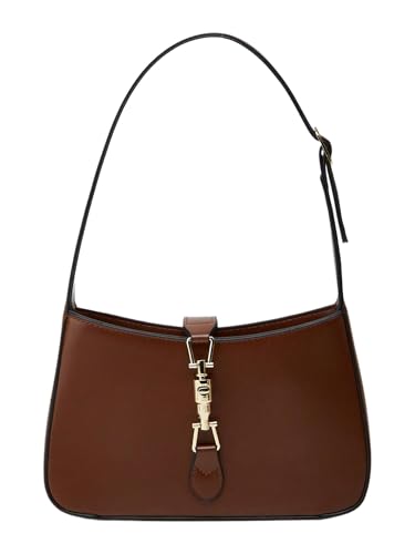 Milumia Women's Buckle Decor Hobo Handbags Top Handle Faux Leather Shoulder Bags