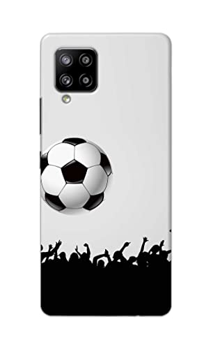 Image of Printed Hard Back Cover Case for Samsung Galaxy M42 5G | Samsung Galaxy A42 5G Back Cover (Football Icon) -1302