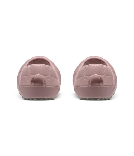 Image of The North Face Thermoball Trac Mule V Winter Shoe, Metal Pnk /Stone Slab, 8 | Insulated & Water Repellent, Rubber Outsole