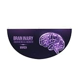 Brain Injury Awareness Month Bunting Flag Banner Tapestry Background Decoration For Outdoor Indoor Yard Sign Party 3x6 Ft