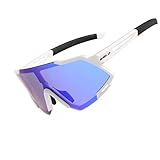 LIDIWEE Sportbrille Damen Polarisierte Sonnenbrille Herren, Unisex Radbrille Sport Brille mit Schutz Fahrradbrille Polarisiert Retro Sportbrille Outdoor Sunglasses Sonnenbrille für Radfahren