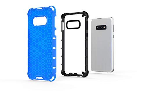 Image of Glasgow | for Samsung Galaxy S10e Honeycomb Pattern Back Case Cover for Samsung Galaxy S10e with 4 Bumper Corners and Military Grade Protection - Transparent