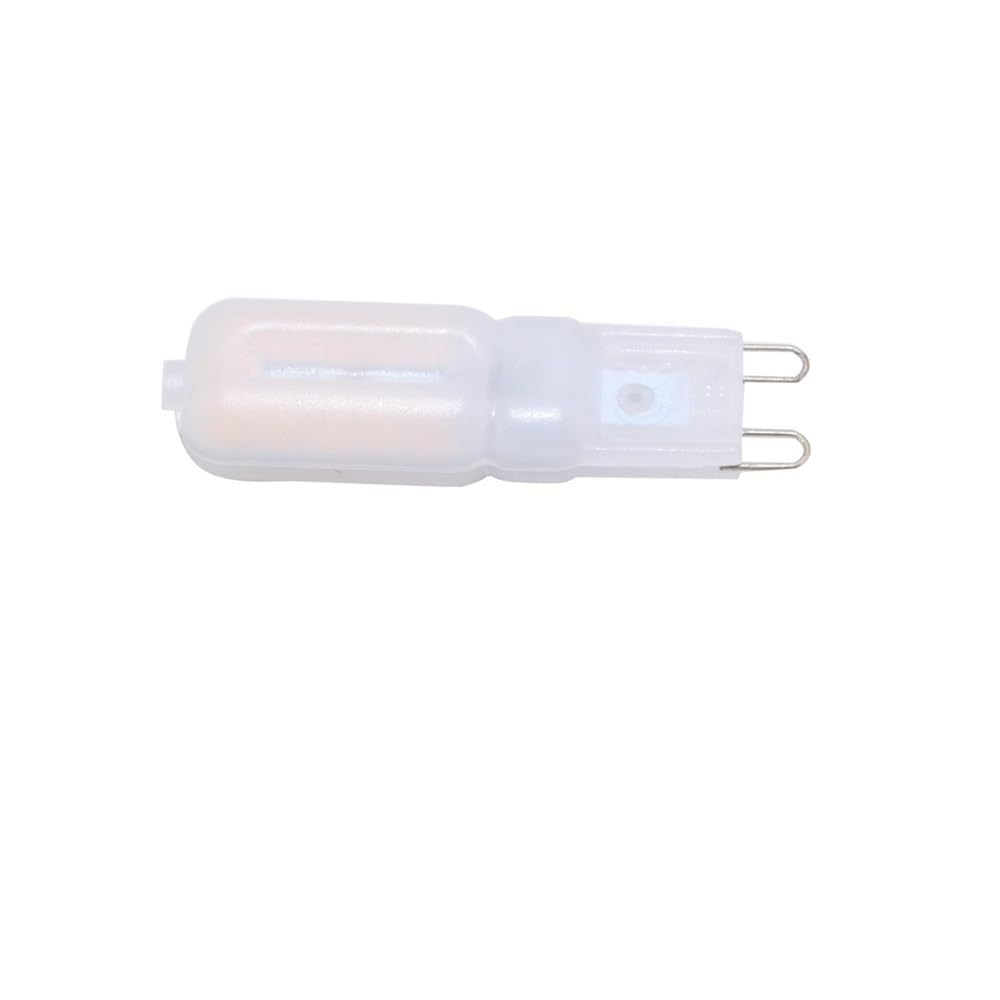 HHF Illuminazione domestica, Confezione da 50, Lampada a LED AC220V Dimmerabile G9 5W SMD2835 Lampadina a LED Lampadario di cristallo(Warm White)
