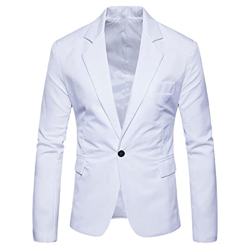 Blazers pour homme coupe ajustée blanc en taille M pour cérémonies