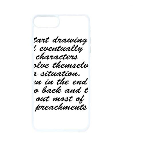 Coque iPhone 8 et SE 2 motif philosophique blanc pour vos journées de travail