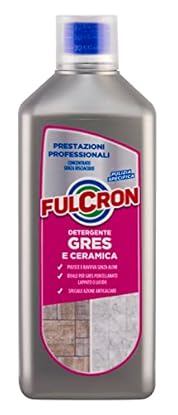 Foto di FULCRON Detergente Gres E Ceramica, Puliza Pavimenti In Gres Porcellanato Lappato o Lucido, Azione Anticalcare e Elimina Aloni, Senza Risciacquo, 1 Litro