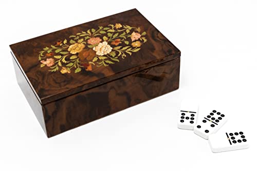 Juego de dominó luxury jumbo en estuche de madera miniatura 1