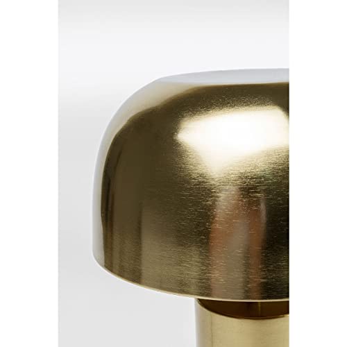 Kare Design Tischlampe Loungy Gold, Pilzform, Pilzlampen, Desk Lamp, Tischleuchte, Stahlgestell, Dekoleuchte, Office Lampe, Nachttischlampe, Schreibtischlampe, kein Leuchtmittel inklusive, 38x25x25cm