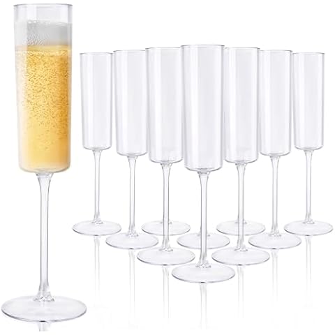 Ciaell 36 Pack Plastic Champagne Flutes Cover