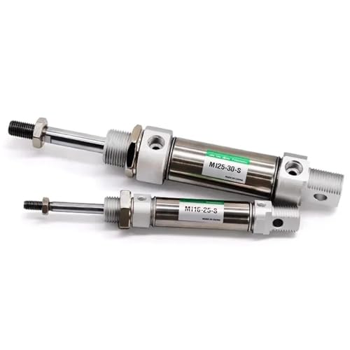 Vérin pneumatique MI acier inoxydable avec aimant alésage 12 mm course 80 mm mini