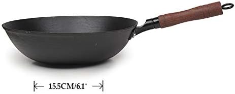 ZhenSanHuan Wok de Hierro Fundido 34cm Antiadherente miniatura 4