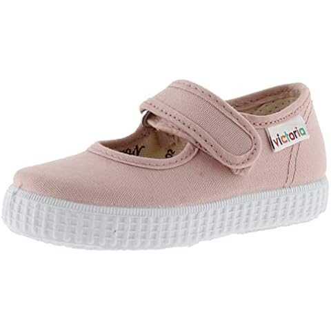 victoria Unisex - Kinder Knöchelriemchen 106611-KIDS Mary Jane 1915 Canvas & Klettverschluss Skin 18 Cover