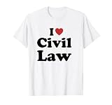 I Love Civil Law Student Major Graduation Camiseta