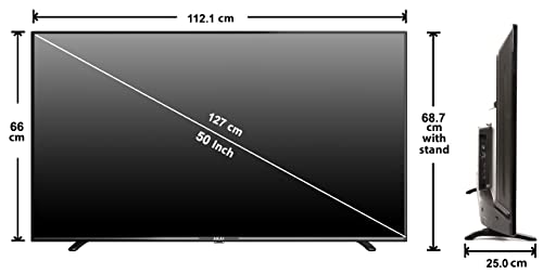 Image of AKAI 127 cm (50 Inches) 4K Ultra HD Smart LED Fire TV AKLT50U-F7VSW (Black) (2021 Model)